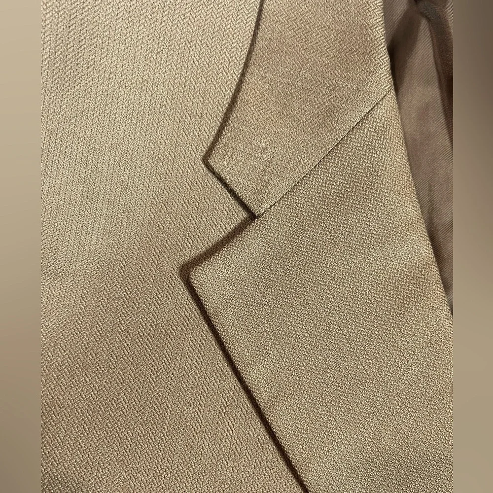 Corneliani EU54 US44R Pure Cashmere Brown Double Vent Textured Herringbone Coat - Picture 5 of 15